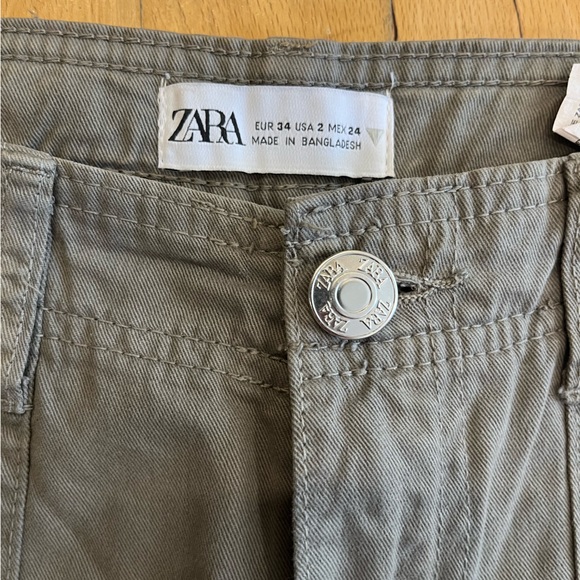 ZARA green Cargo Pants - Picture 3 of 3